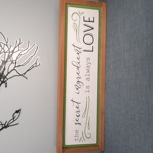 Fun Wall Sign Shelf Sitter Kitchen Cook Baker Chef Love Cooking Baking Gift